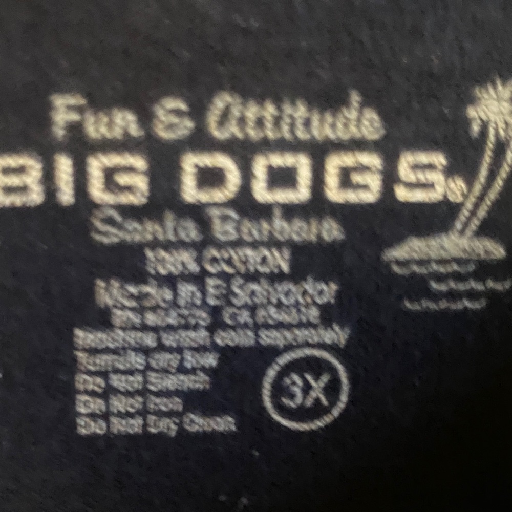 Patriotic Graphic Men's 3X Navy Blue Big Dogs T-Shirt 4th of July - Picture 3 of 6